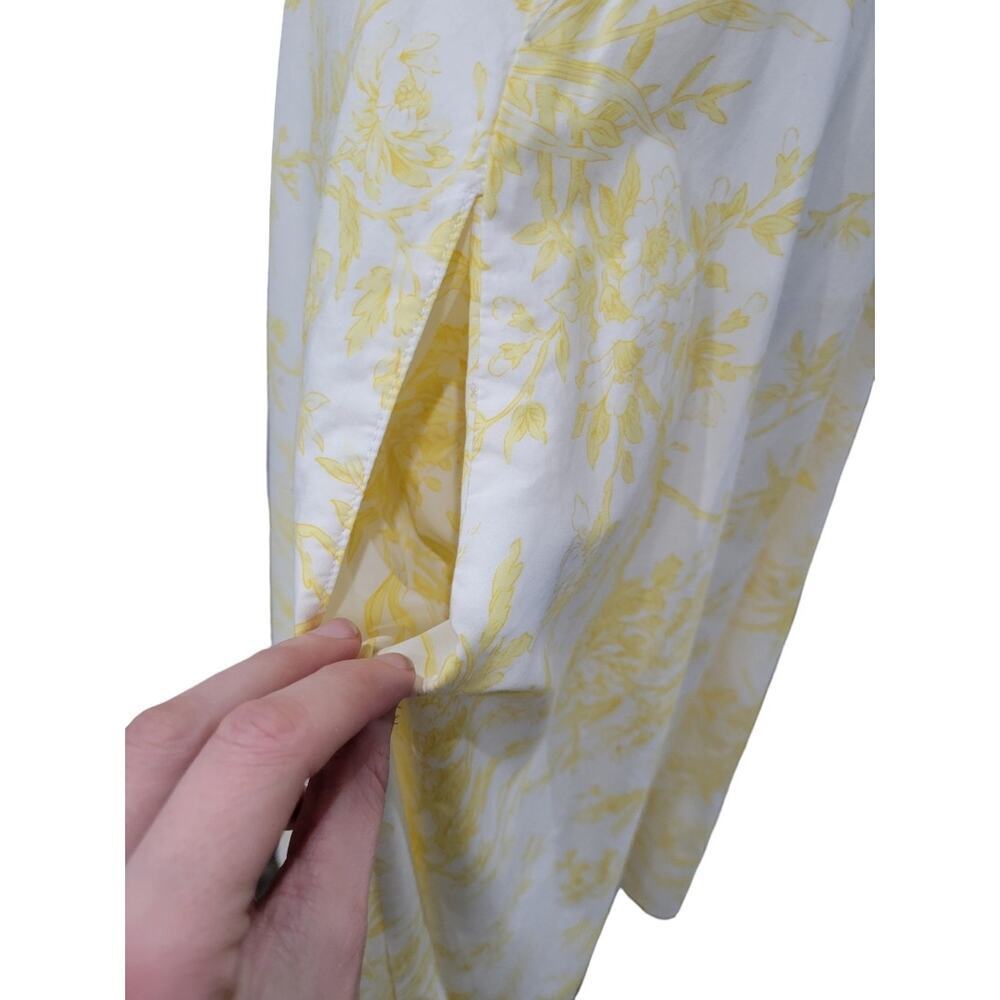 J. Peterman Women's Vintage Toile De Juy Sleeveless Cotton Midi Dress Size 10 - Picture 6 of 16
